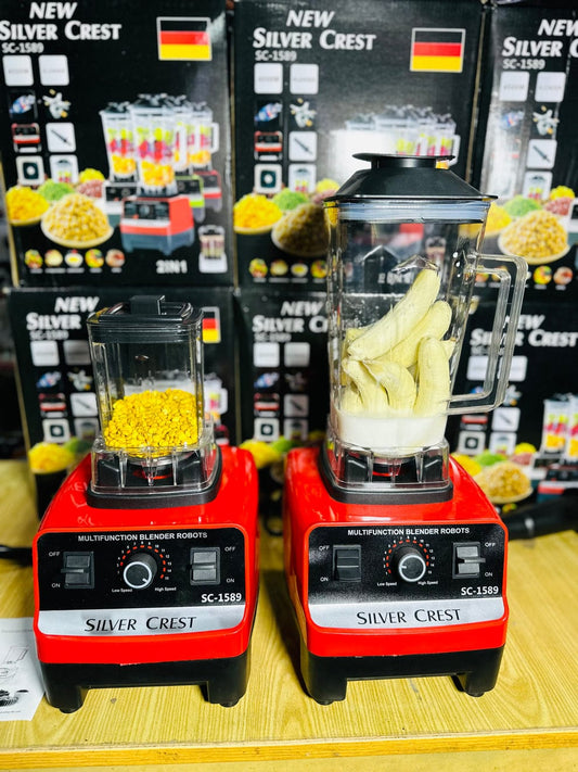German Lot Imported 2L Powerful silver crest  2-in-1 Blender